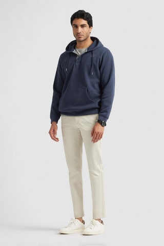 Sweat com capuz - Azul-marinho