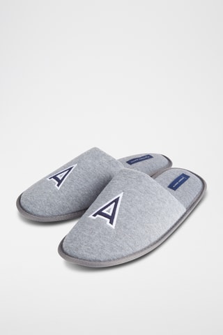 Pantoufles en velours - Gris