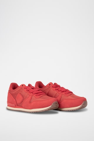 Baskets en nubuck - Rouge