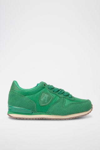 Baskets en nubuck - Vert