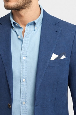 Veste en lin - Bleu