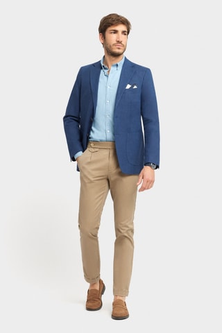 Veste en lin - Bleu