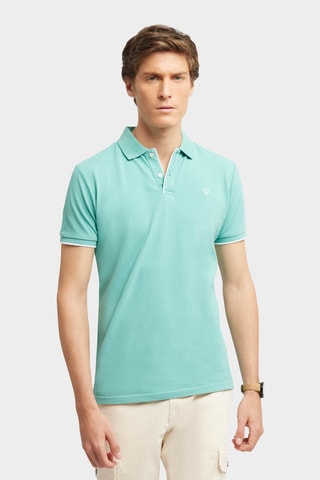 Polo regular - Bleu clair