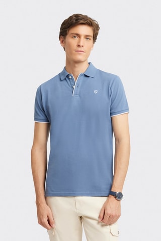 Polo regular - Bleu