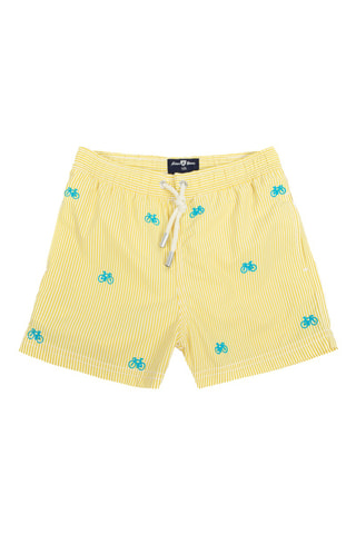 Short de bain - Jaune