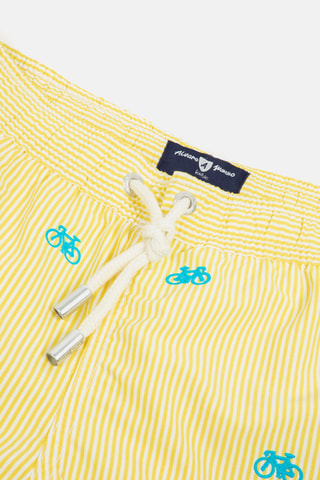 Short de bain - Jaune
