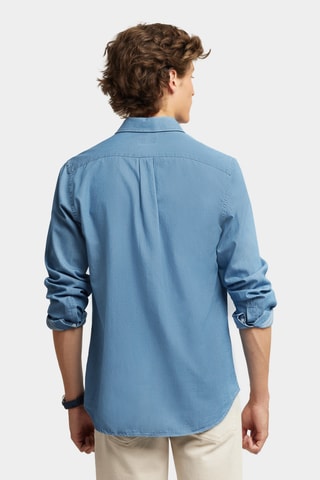 Chemise regular en jean - Bleu