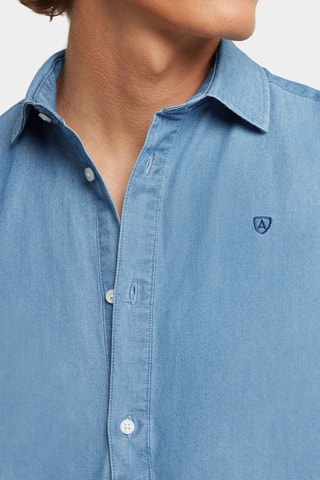 Chemise regular en jean - Bleu