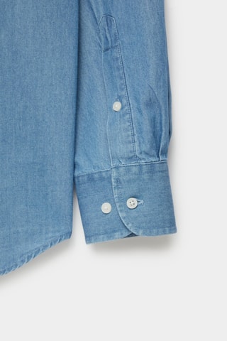 Chemise regular en jean - Bleu