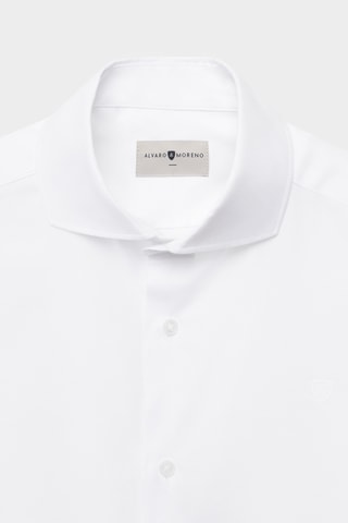 Chemise regular en coton biologique - Blanc
