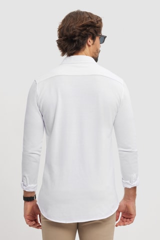 Polo regular - Blanc