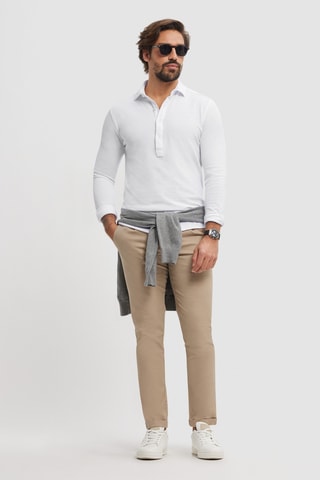 Polo regular - Blanc