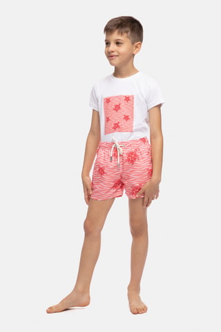 Short de bain - Corail