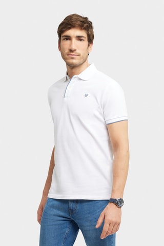 Polo regular - Blanc