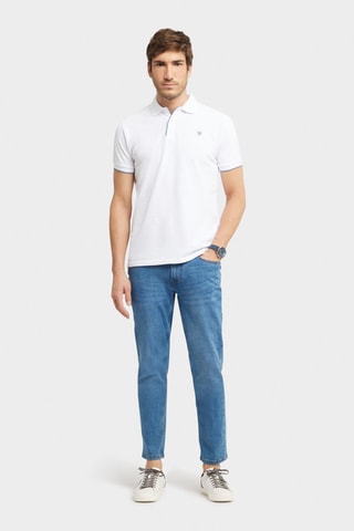 Polo regular - Blanc