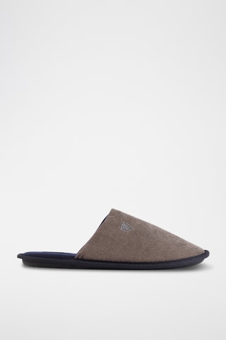 Pantoufles en velours - Gris
