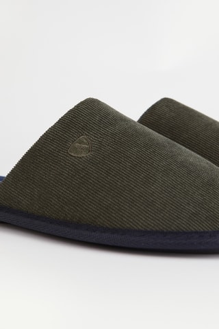 Pantoufles en velours - Vert