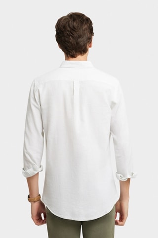 Chemise regular en lin - Vert