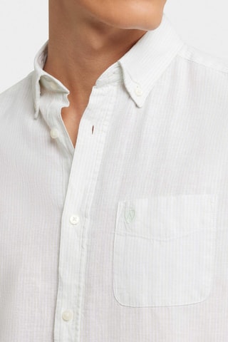 Chemise regular en lin - Vert