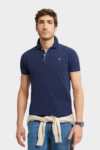 Polo regular - Bleu marine
