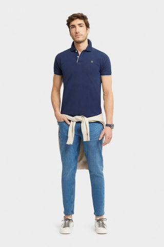 Polo regular - Bleu marine