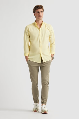 Chemise regular - Jaune