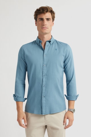Chemise regular - Bleu