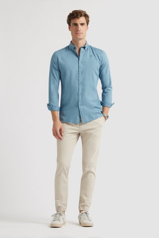 Chemise regular - Bleu