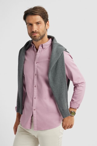 Chemise regular - Rouge