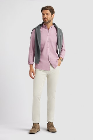 Chemise regular - Rouge