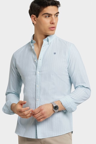 Chemise regular en coton biologique - Vert