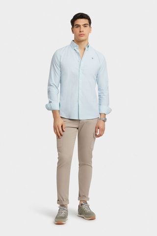 Chemise regular en coton biologique - Vert