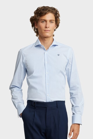 Camisa slim - Azul