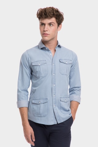 Chemise regular - Bleu