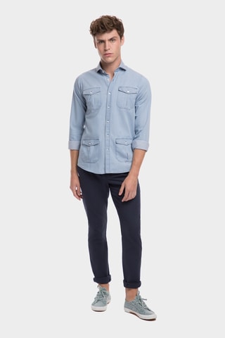Chemise regular - Bleu