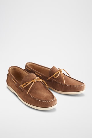 Mocassins en nubuck - Taupe