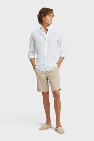 Chemise regular en lin - Bleu clair