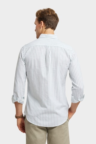 Chemise regular en lin - Vert
