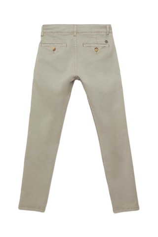 Calças chino slim - Cinzento