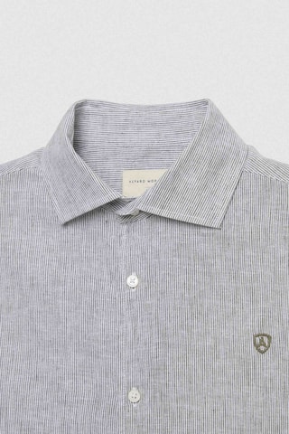 Chemise regular en lin - Vert