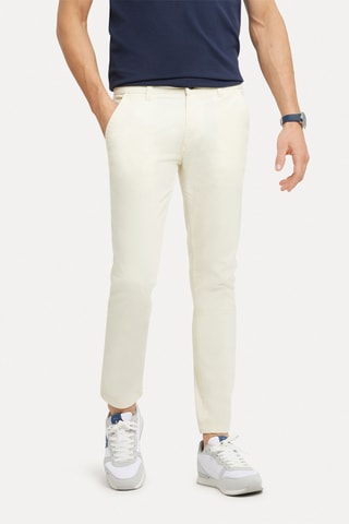 Pantalon slim - Écru