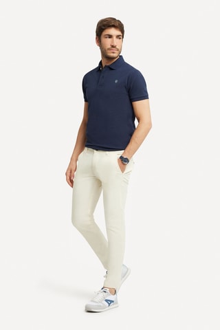 Pantalon slim - Écru