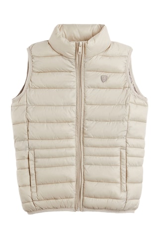 Doudoune sans manches - Beige