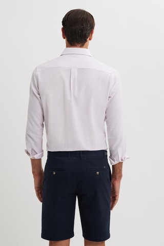 Chemise regular en lin - Rose