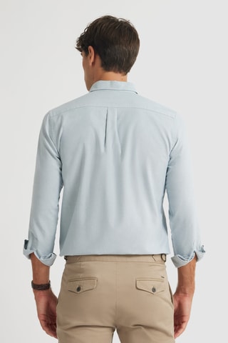 Chemise regular en coton biologique - Bleu clair