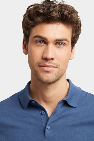 Polo regular - Bleu