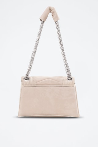 Sac bandoulière en cuir de chèvre - Beige - IKKS