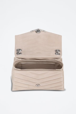 Sac bandoulière en cuir de chèvre - Beige - IKKS