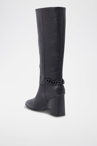 Bottes en cuir - Noir - IKKS 