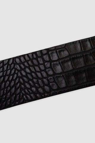 Ceinture en cuir - Noir - IKKS